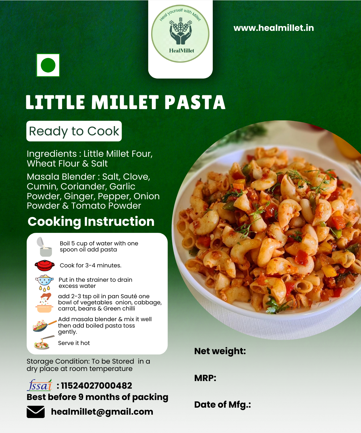 Millet Pasta