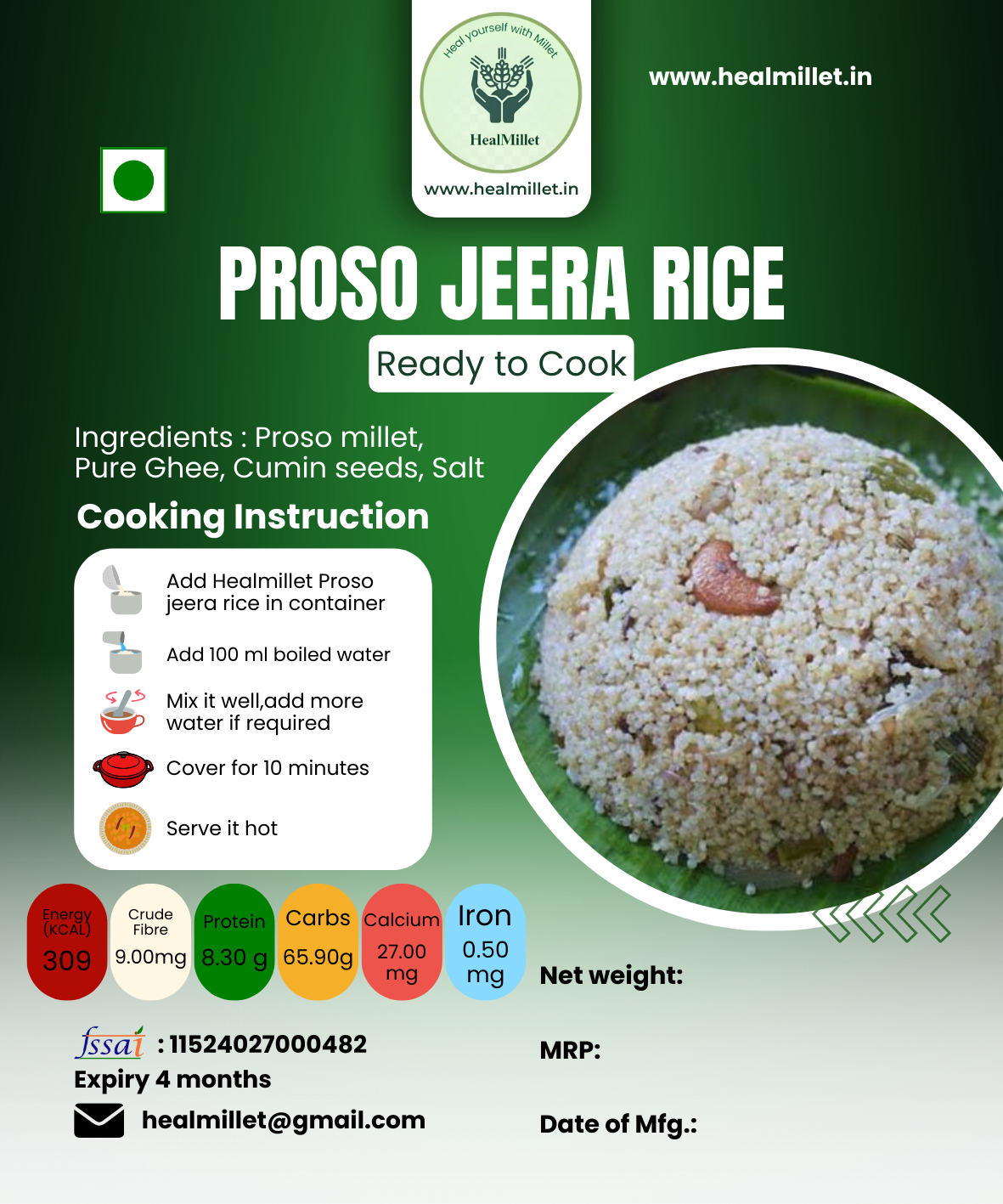 Millet Jeera Rice