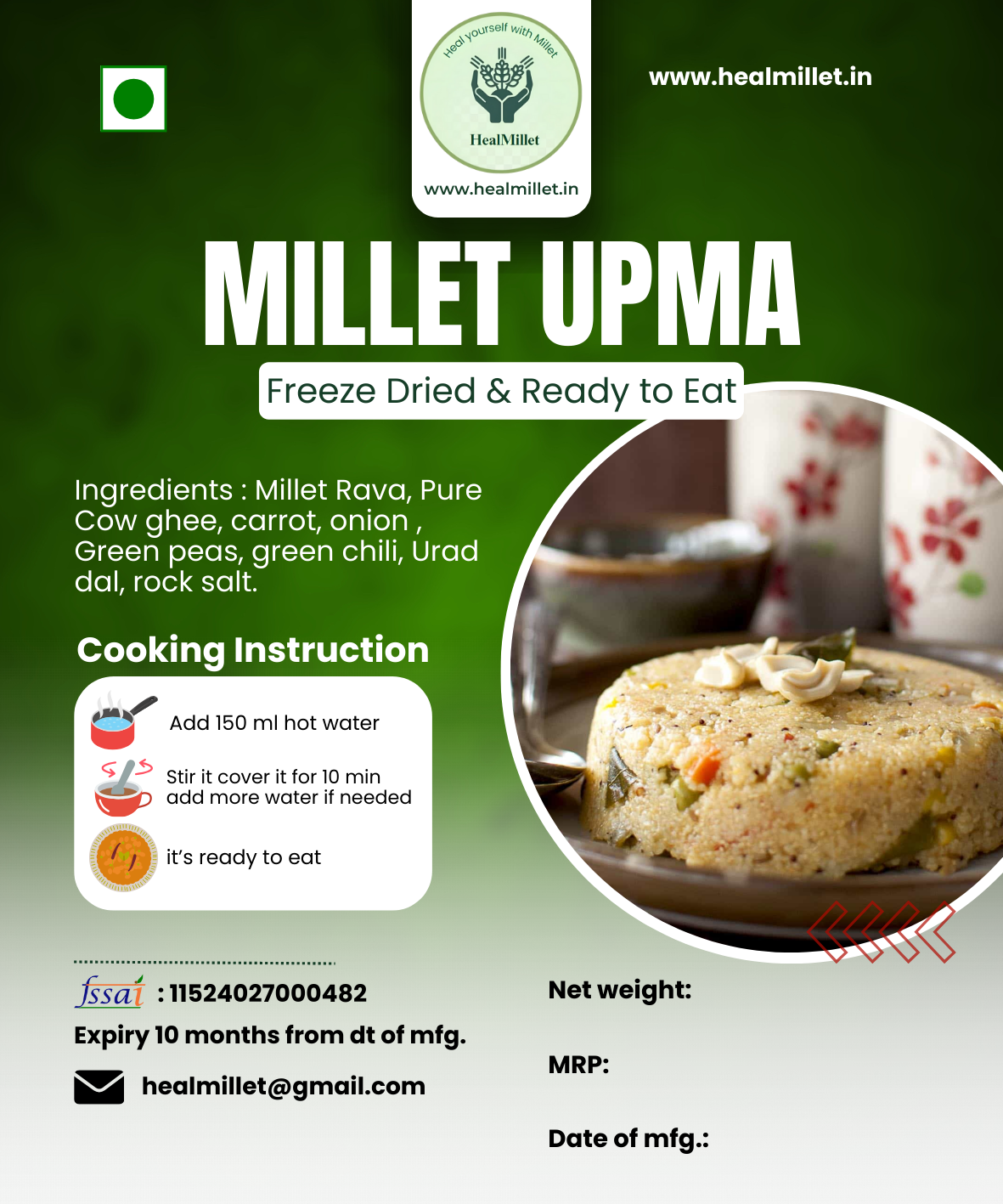 Millet Upma